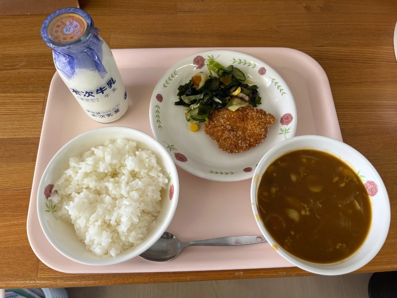 今日の給食の写真