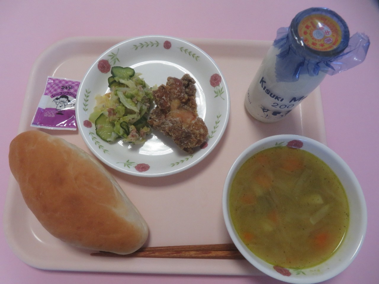 今日の給食の写真