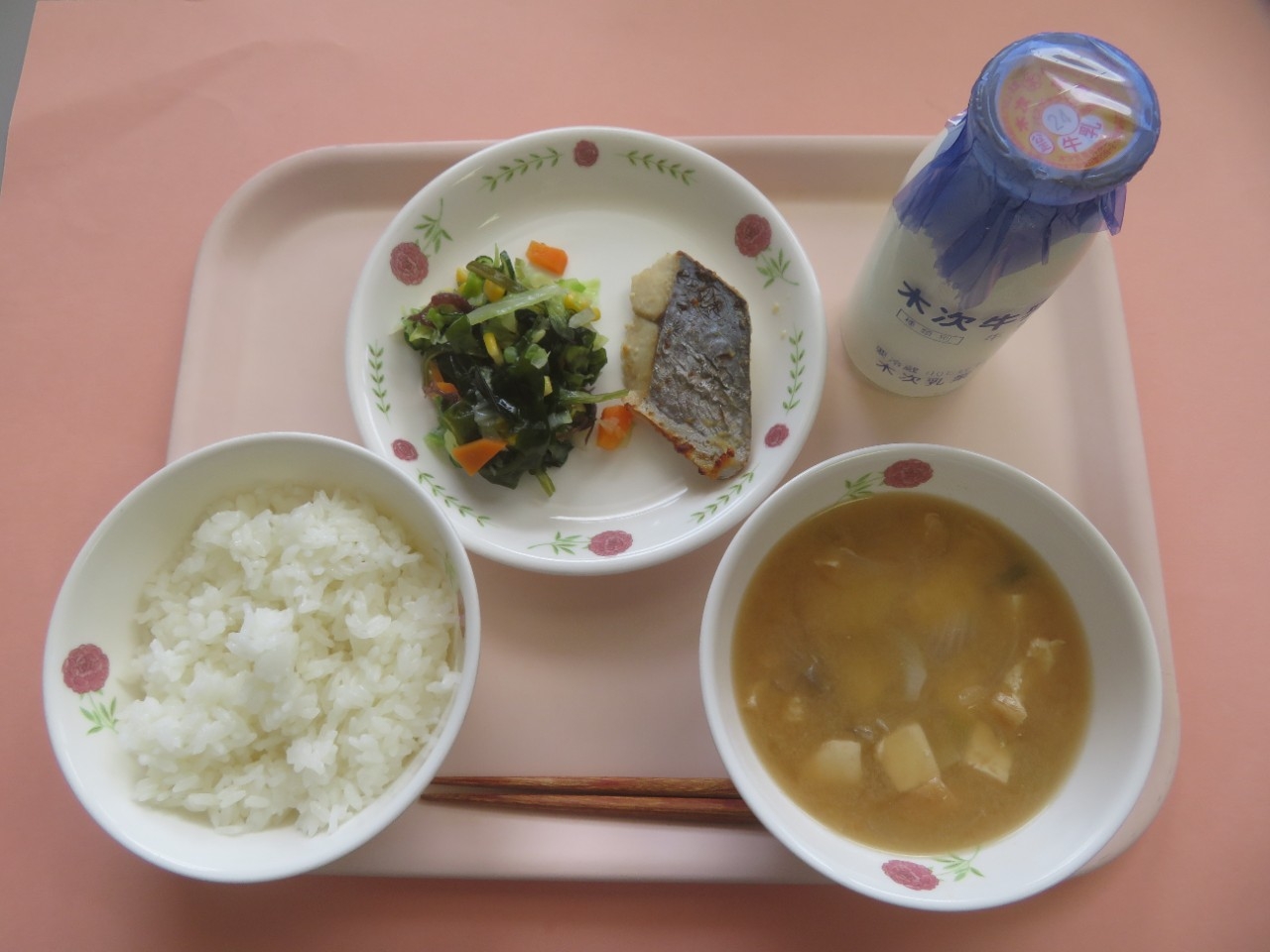 今日の給食の写真
