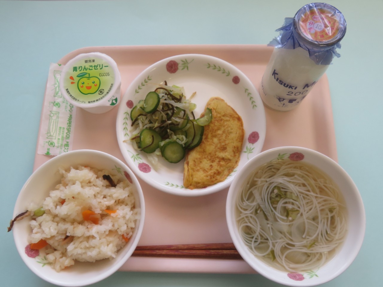 今日の給食の写真