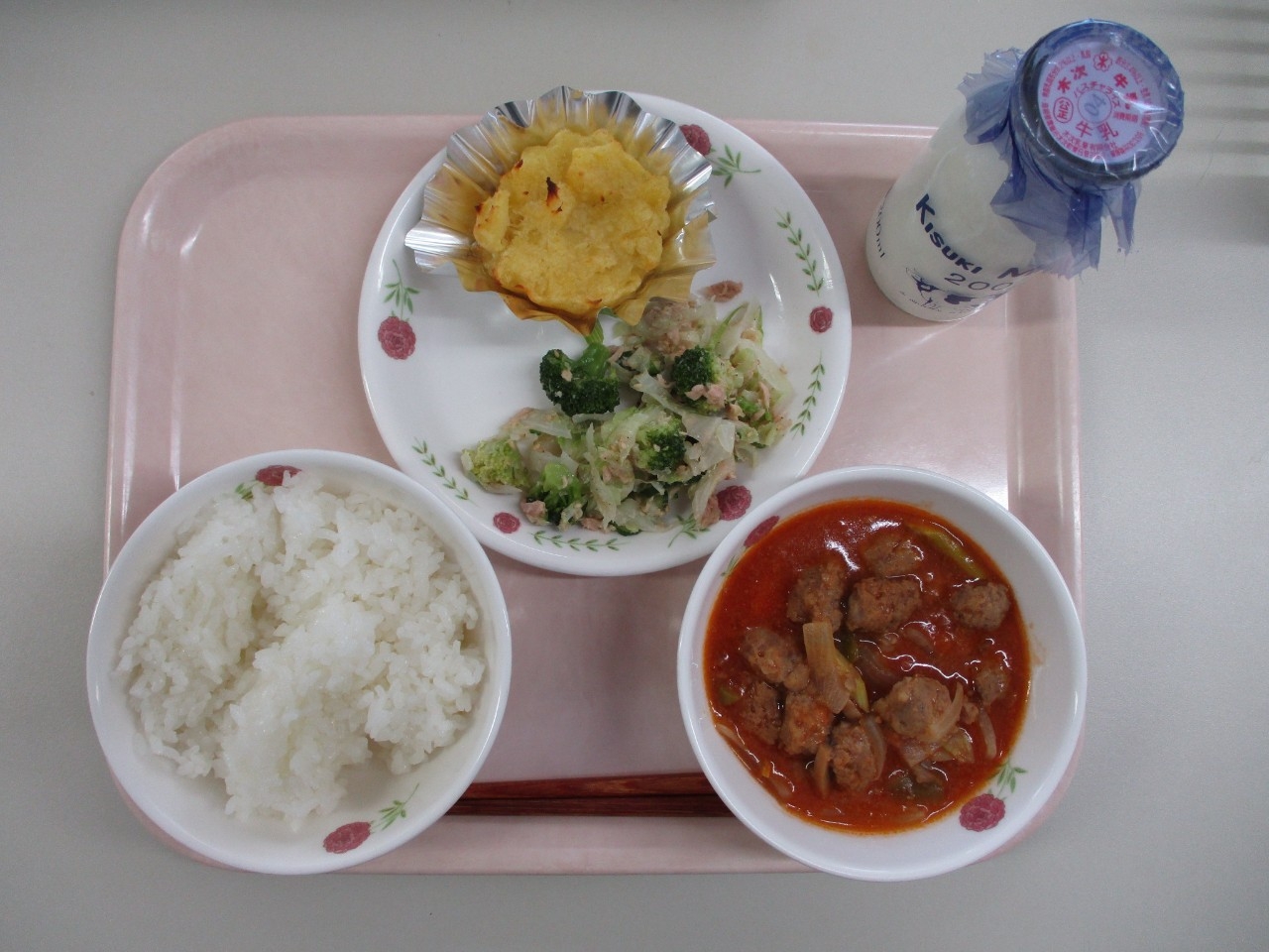 今日の給食の写真