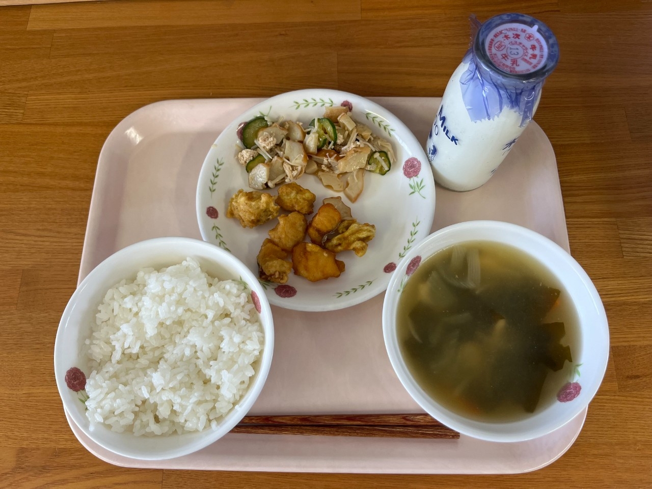 今日の給食の写真