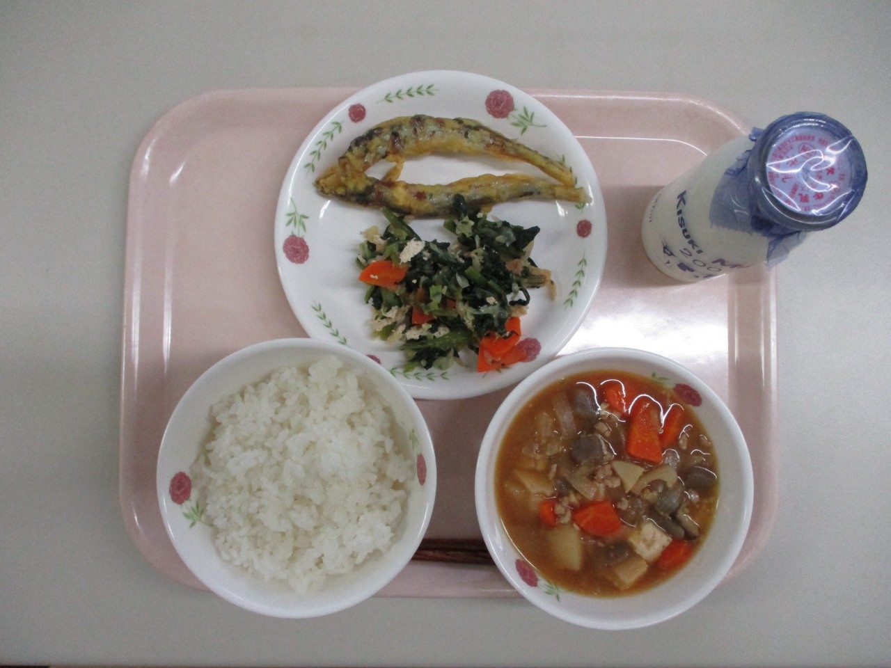 今日の給食の写真