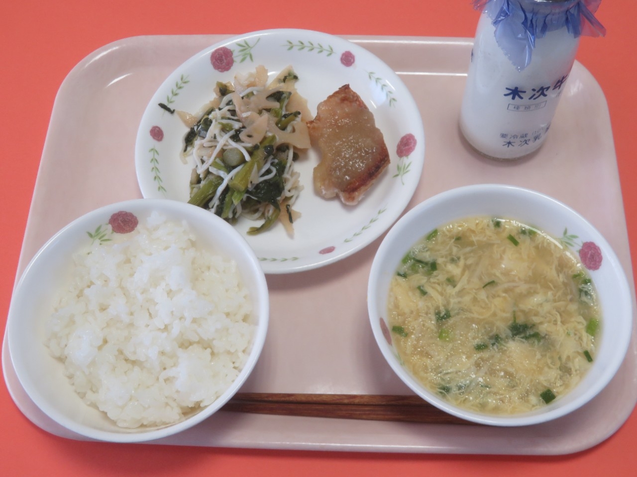 今日の給食の写真