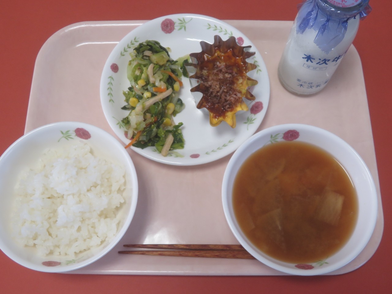 今日の給食の写真
