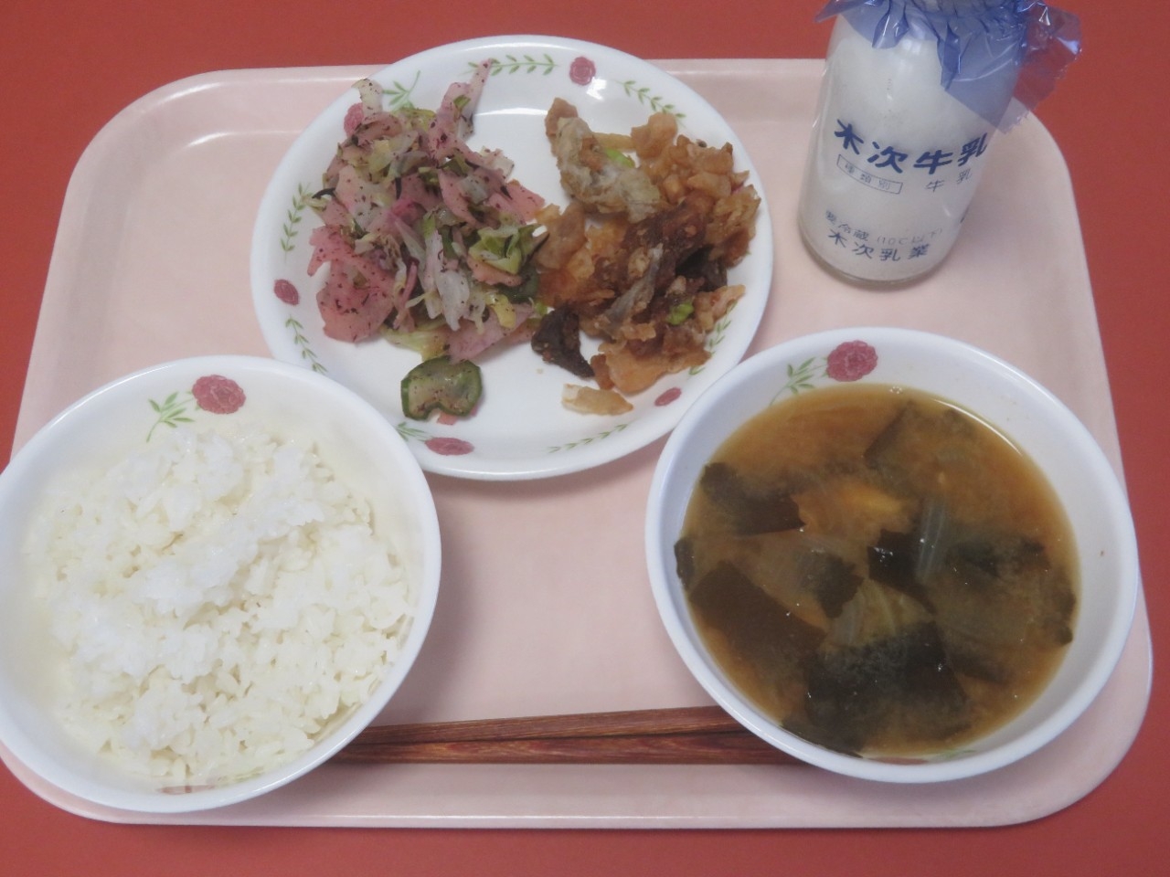 今日の給食の写真