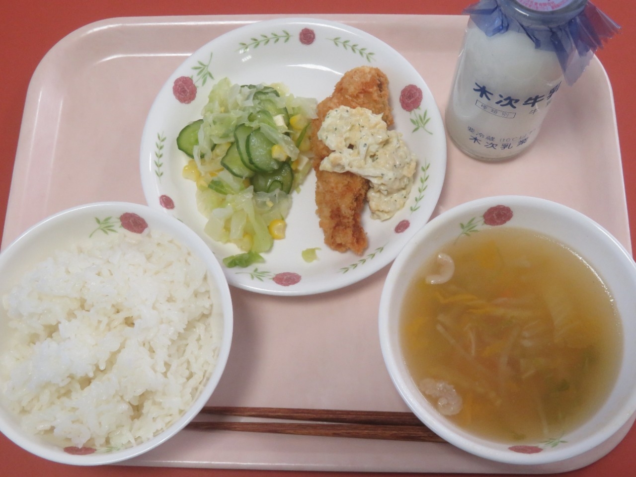 今日の給食の写真