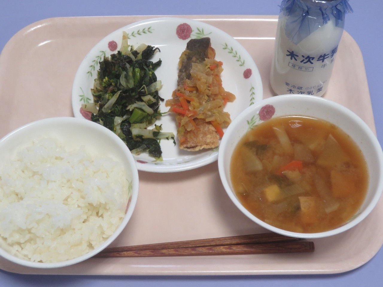 今日の給食の写真