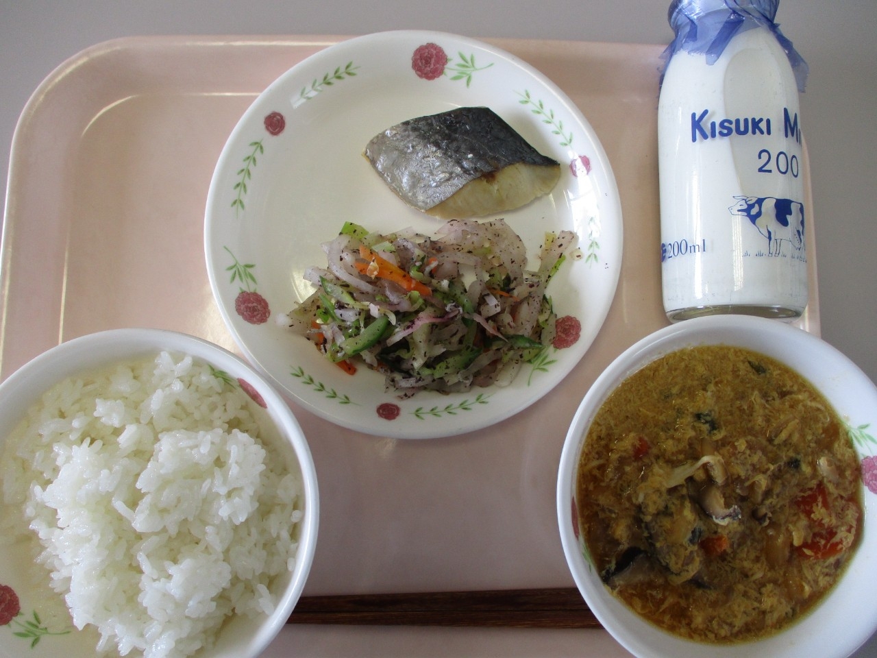 今日の給食の写真