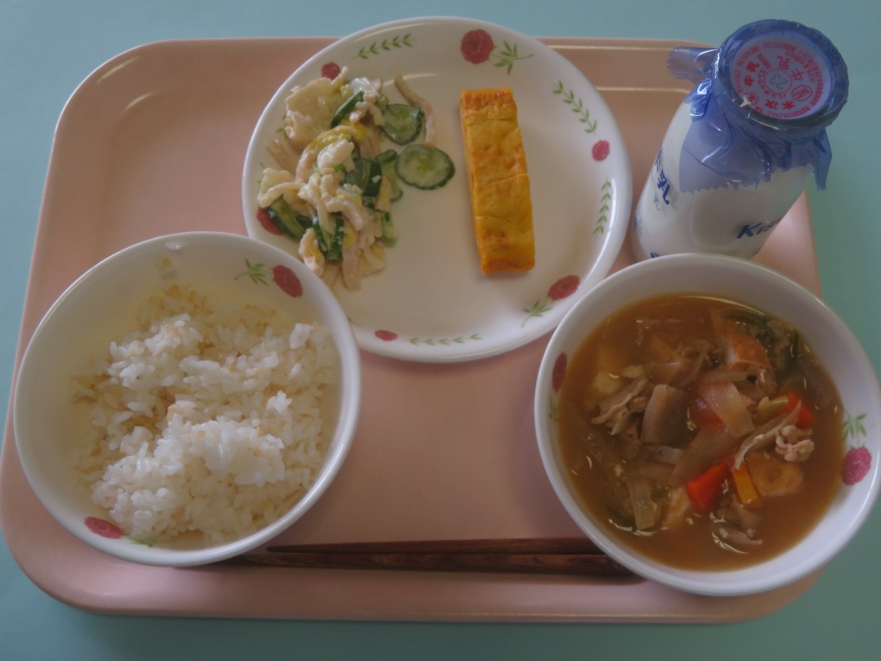 今日の給食の写真