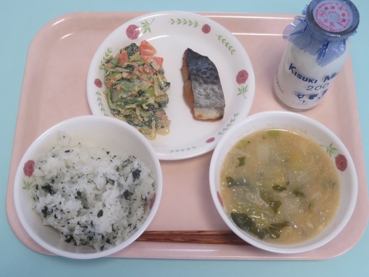 今日の給食の写真