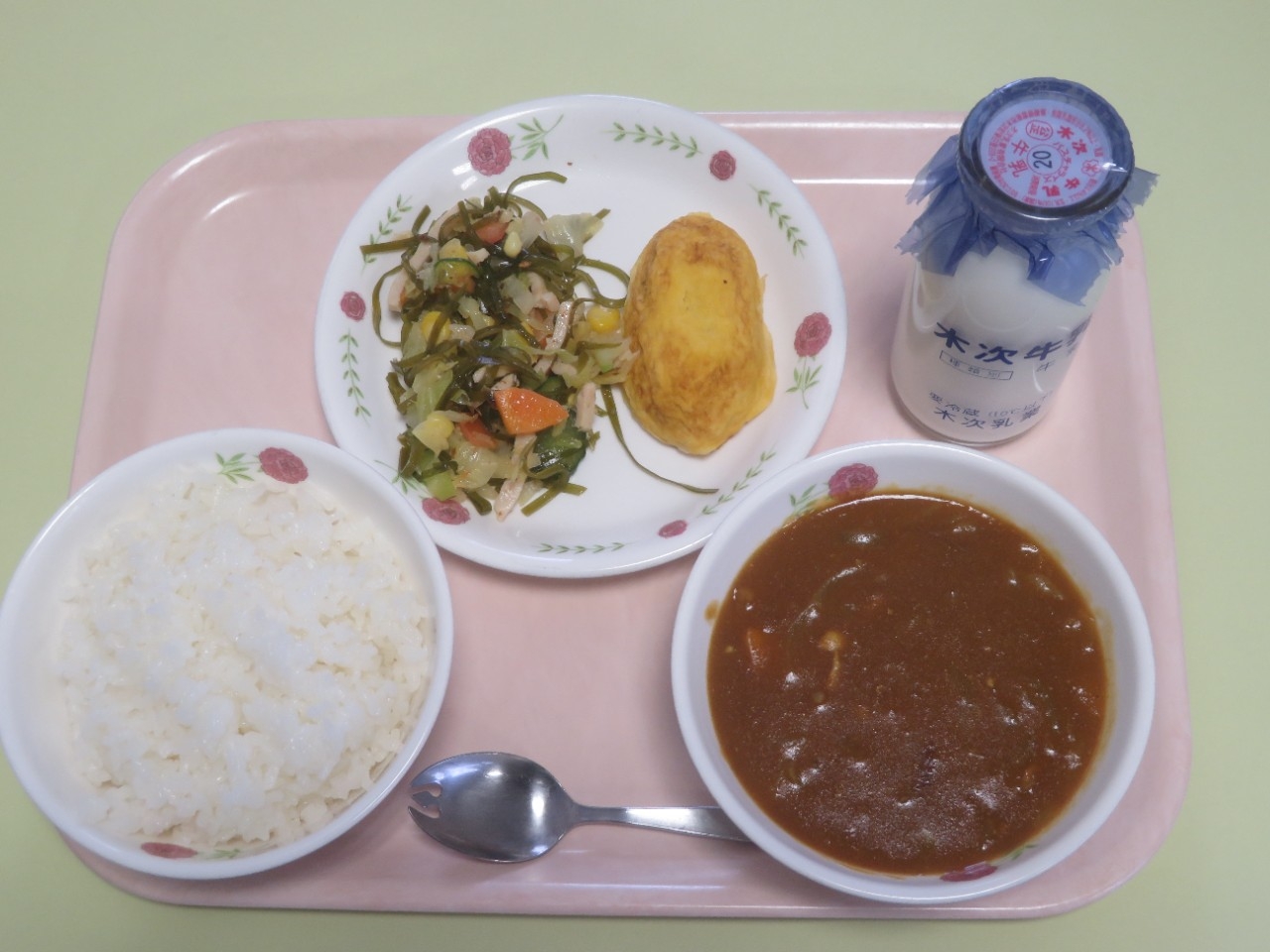 今日の給食の写真