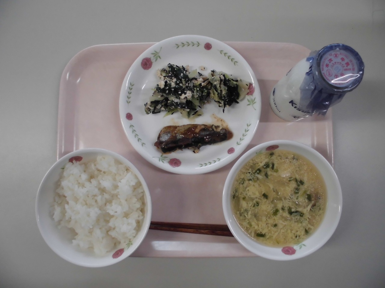 今日の給食の写真