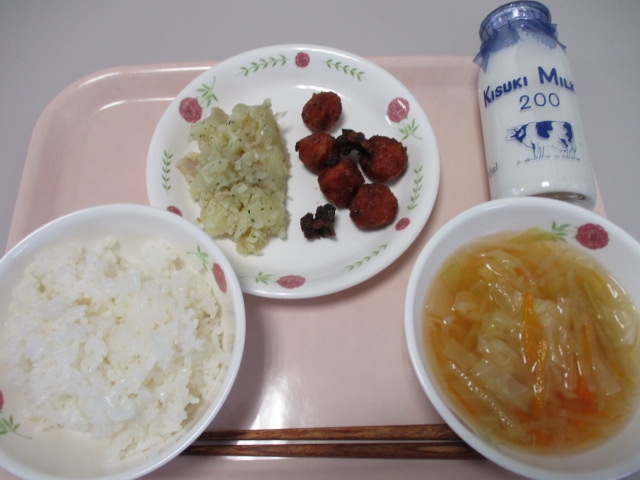 今日の給食の写真