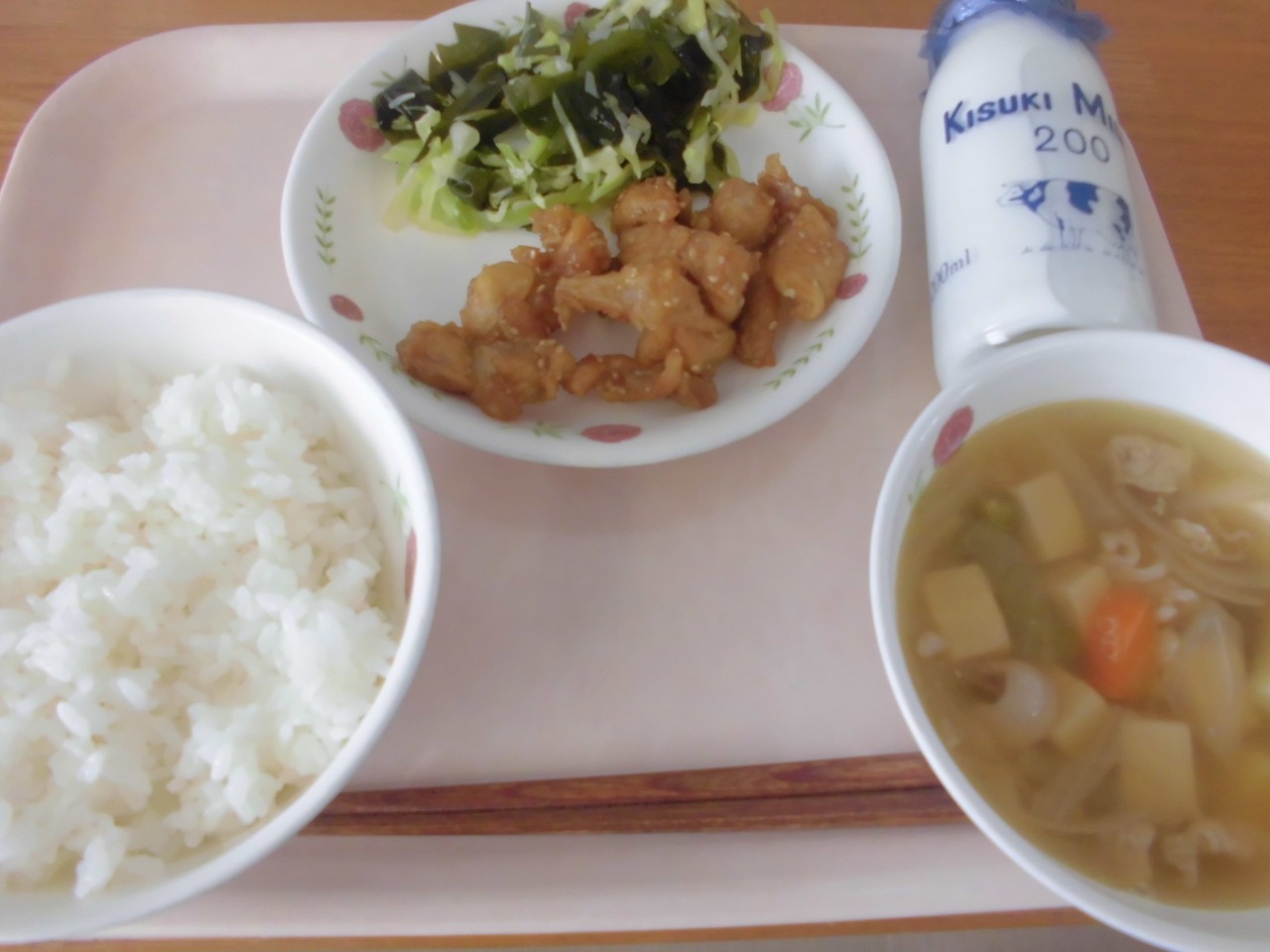 今日の給食の写真