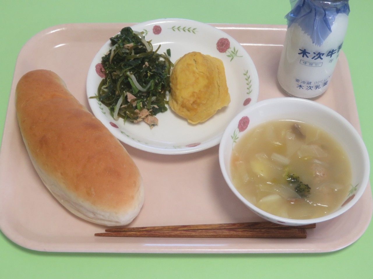 今日の給食の写真